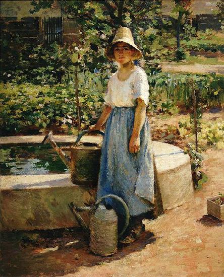 Theodore Robinson At the Fountain